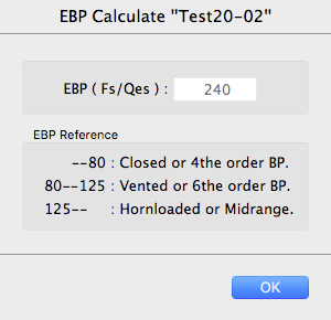 Box Designer DB EBP calculate window image.