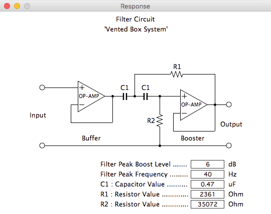 Box designer FA fiter circuit window image